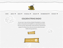 Tablet Screenshot of goldenstringradio.org